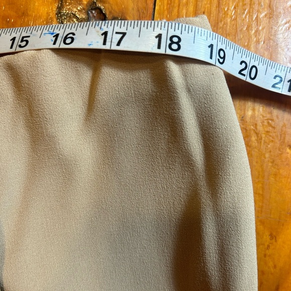 18W Worthington Stretch tan side zip & button boot cut trousers - Picture 11 of 13